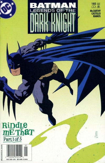 Cover for Batman: Legends of the Dark Knight (DC, 1992 series) #185 [Newsstand]