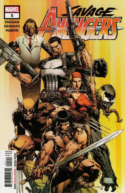 Cover for Savage Avengers (Marvel, 2019 series) #5 [David Finch]