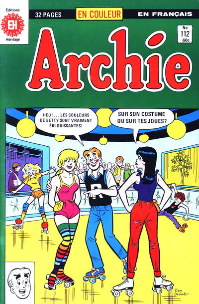 Cover for Archie (Editions Héritage, 1971 series) #112