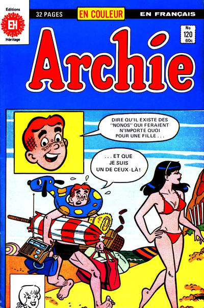 Cover for Archie (Editions Héritage, 1971 series) #120