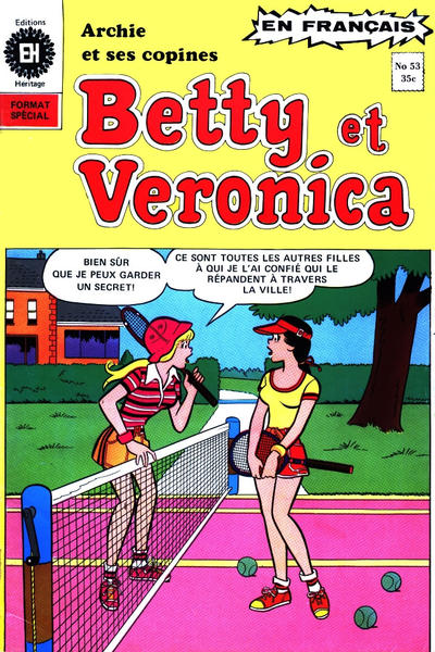 Cover for Betty et Véronica (Editions Héritage, 1971 series) #53