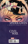 Cover for Spider-Gwen (Marvel, 2015 series) #7 [Variant Edition - Civil War - Chris Stevens Incentive Cover]