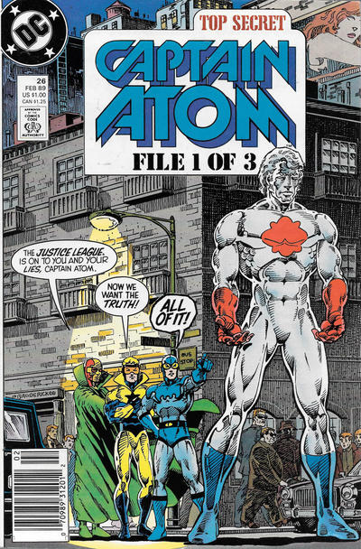 Cover for Captain Atom (DC, 1987 series) #26 [Newsstand]