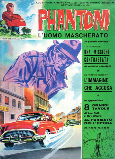 Cover for L'Uomo Mascherato Phantom [Avventure americane] (Edizioni Fratelli Spada, 1972 series) #7