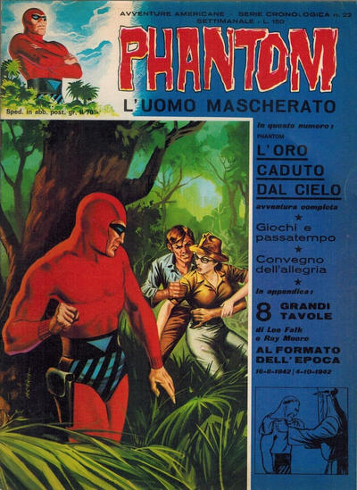 Cover for L'Uomo Mascherato Phantom [Avventure americane] (Edizioni Fratelli Spada, 1972 series) #22