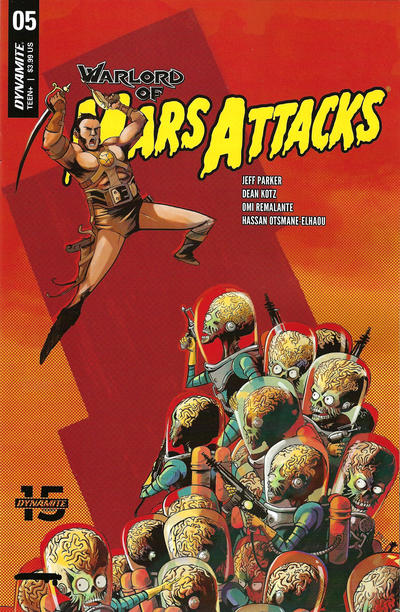 Cover for Warlord of Mars Attacks (Dynamite Entertainment, 2019 series) #5 [Cover B Sebastián Piriz]