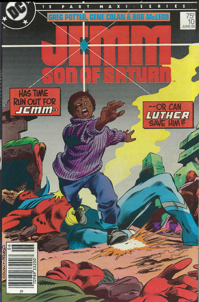 Cover for Jemm, Son of Saturn (DC, 1984 series) #10 [Newsstand]