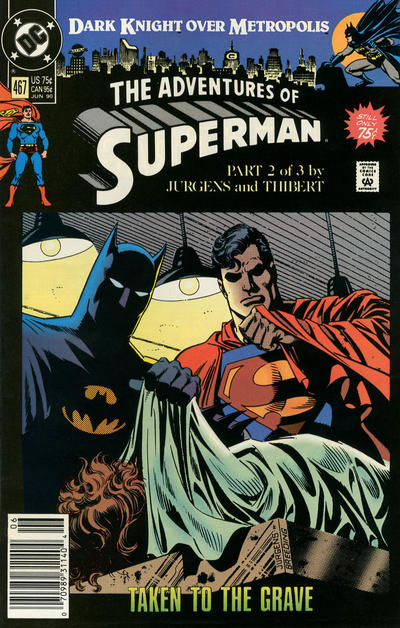Cover for Adventures of Superman (DC, 1987 series) #467 [Newsstand]