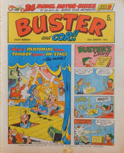 Cover for Buster (IPC, 1960 series) #25 January 1975 [743]
