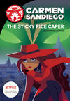 Cover for Carmen Sandiego (Houghton Mifflin, 2019 series) #[1] - The Sticky Rice Caper