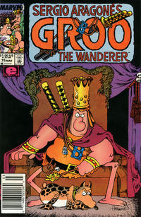 Cover Thumbnail for Sergio Aragonés Groo the Wanderer (Marvel, 1985 series) #75 [Newsstand]