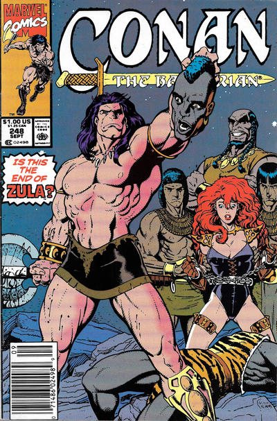 Cover for Conan the Barbarian (Marvel, 1970 series) #248 [Newsstand]