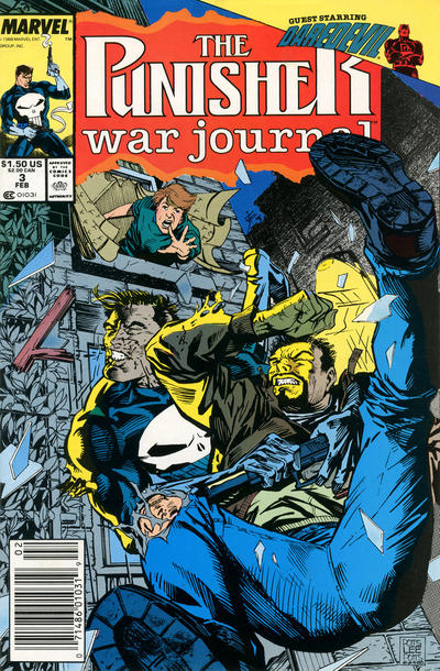 Cover for The Punisher War Journal (Marvel, 1988 series) #3 [Newsstand]