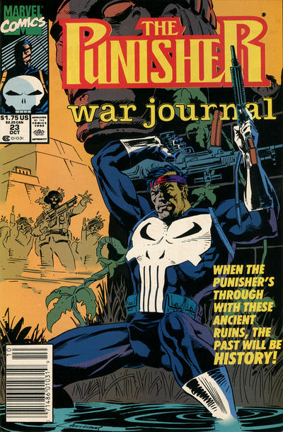 Cover for The Punisher War Journal (Marvel, 1988 series) #23 [Newsstand]