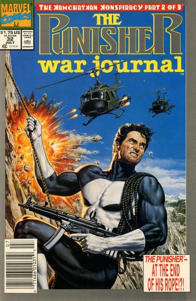Cover for The Punisher War Journal (Marvel, 1988 series) #32 [Newsstand]