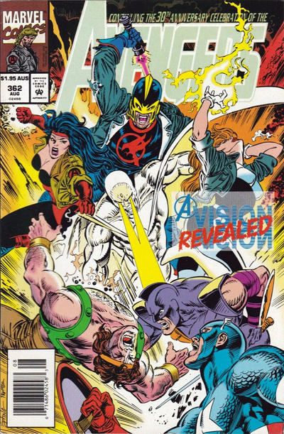 Cover for The Avengers (Marvel, 1963 series) #362 [Australian]