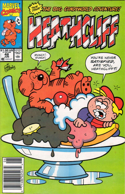 Cover for Heathcliff (Marvel, 1985 series) #48 [Newsstand]