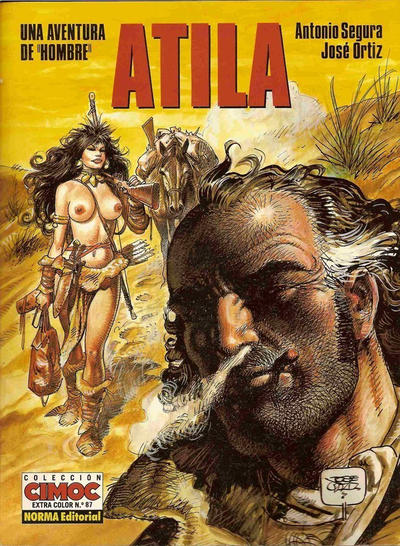 Cover for Cimoc Extra Color (NORMA Editorial, 1981 series) #87 - Hombre - Atila