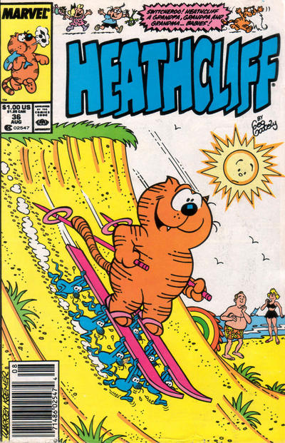 Cover for Heathcliff (Marvel, 1985 series) #36 [Newsstand]