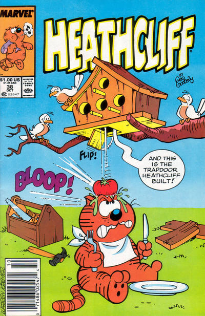 Cover for Heathcliff (Marvel, 1985 series) #38 [Newsstand]