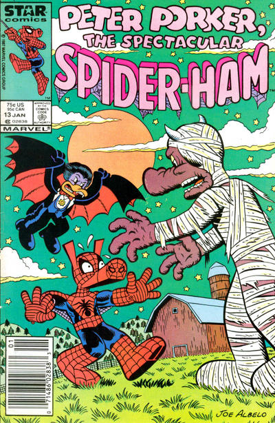 Cover for Peter Porker, the Spectacular Spider-Ham (Marvel, 1985 series) #13 [Newsstand]