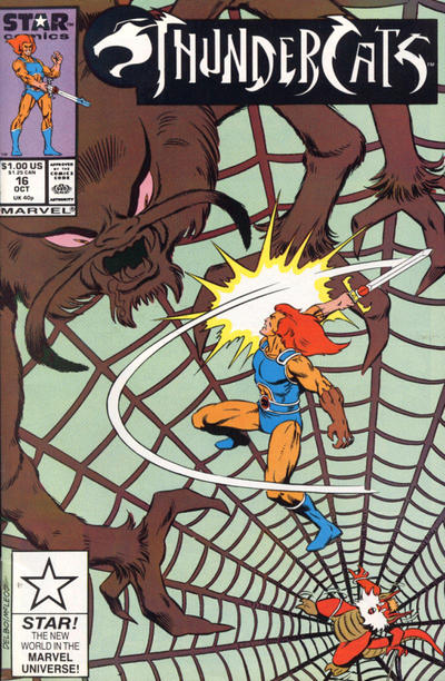 Cover for Thundercats (Marvel, 1985 series) #16 [Direct]