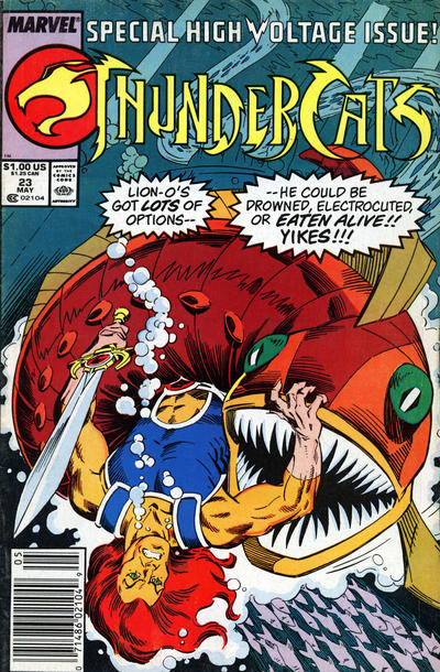 Cover for Thundercats (Marvel, 1985 series) #23 [Newsstand]