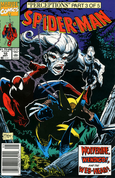 Cover for Spider-Man (Marvel, 1990 series) #10 [Newsstand]