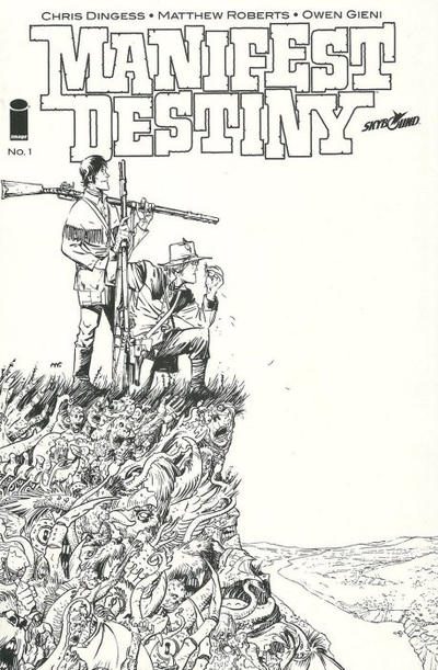 Cover for Manifest Destiny (Image, 2013 series) #1 [Long Beach Comic Con Exclusive - Matthew Roberts Black and White]