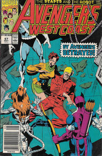 Cover for Avengers West Coast (Marvel, 1989 series) #67 [Australian]
