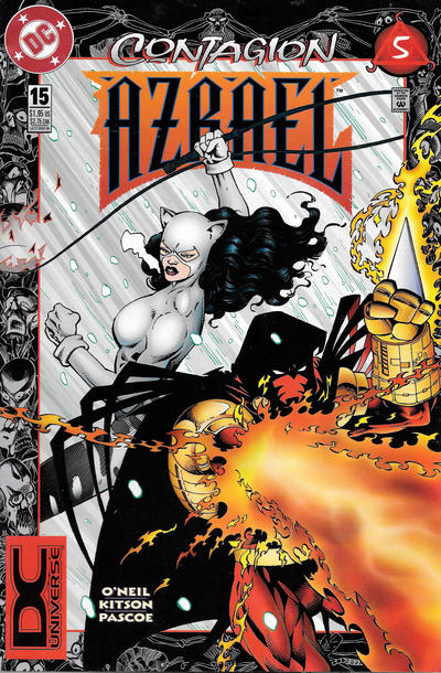 Cover for Azrael (DC, 1995 series) #15 [DC Universe Corner Box]