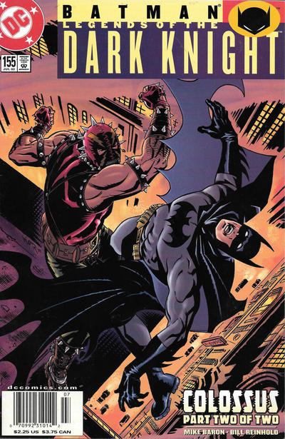 Cover for Batman: Legends of the Dark Knight (DC, 1992 series) #155 [Newsstand]