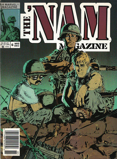 Cover for The 'Nam Magazine (Marvel, 1988 series) #6 [Newsstand]