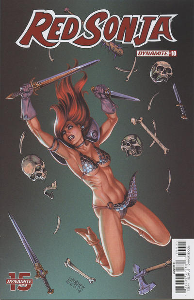 Cover for Red Sonja (Dynamite Entertainment, 2019 series) #10 [Cover B Joe Linsner]