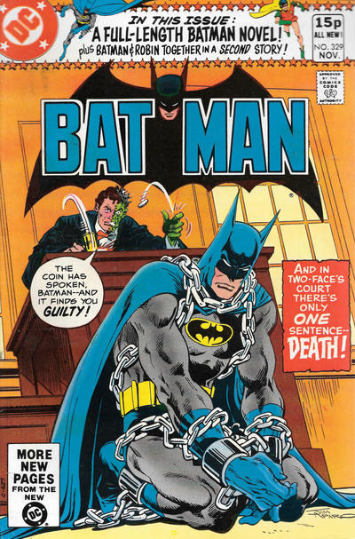 Cover for Batman (DC, 1940 series) #329 [British]