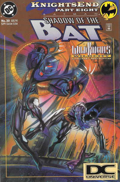 Cover for Batman: Shadow of the Bat (DC, 1992 series) #30 [DC Universe Corner Box]