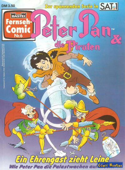 Cover for Bastei Fernseh-Comic (Bastei Verlag, 1992 series) #6 - Peter Pan & die Piraten - Ein Ehrengast zieht Leine