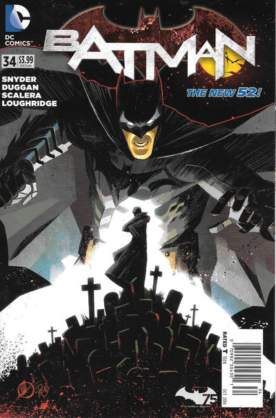 Cover for Batman (DC, 2011 series) #34 [Newsstand]