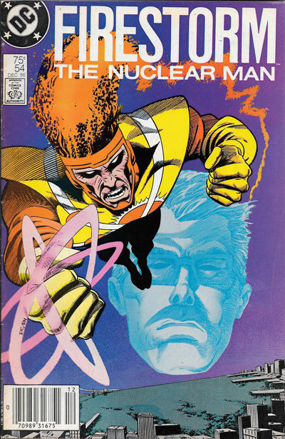 Cover for The Fury of Firestorm (DC, 1982 series) #54 [Newsstand]