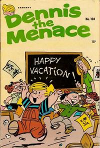 Cover for Dennis the Menace (Hallden; Fawcett, 1959 series) #103