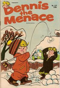 Cover for Dennis the Menace (Hallden; Fawcett, 1959 series) #113