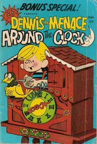 Cover Thumbnail for Dennis the Menace Giant (Hallden; Fawcett, 1958 series) #65 - Dennis the Menace Around the Clock