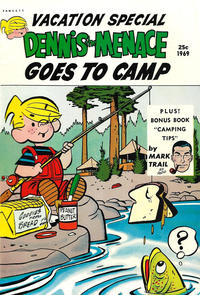 Cover for Dennis the Menace Giant (Hallden; Fawcett, 1958 series) #67 - Dennis the Menace Goes to Camp