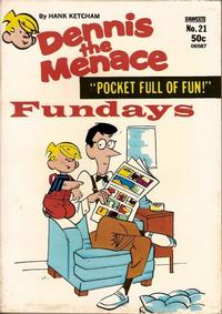 Cover Thumbnail for Dennis the Menace Pocket Full of Fun (Hallden; Fawcett, 1969 series) #21