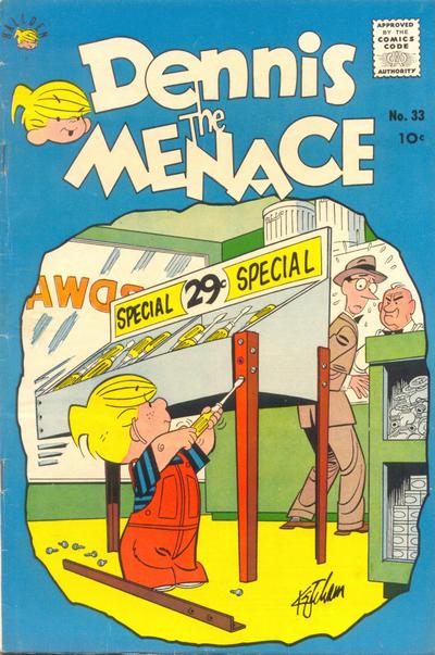 Cover for Dennis the Menace (Hallden; Fawcett, 1959 series) #33