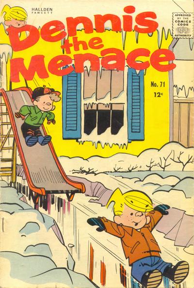 Cover for Dennis the Menace (Hallden; Fawcett, 1959 series) #71