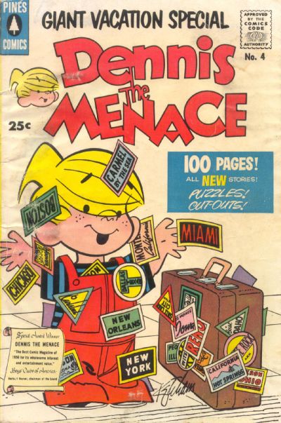 Cover for Dennis the Menace Giant (Pines, 1956 series) #4