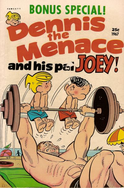 Cover for Dennis the Menace Giant (Hallden; Fawcett, 1958 series) #45 - Dennis the Menace and His Pal Joey
