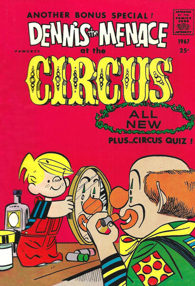 Cover for Dennis the Menace Giant (Hallden; Fawcett, 1958 series) #50 - Dennis the Menace at the Circus