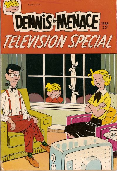 Cover for Dennis the Menace Giant (Hallden; Fawcett, 1958 series) #56 - Dennis the Menace Television Special